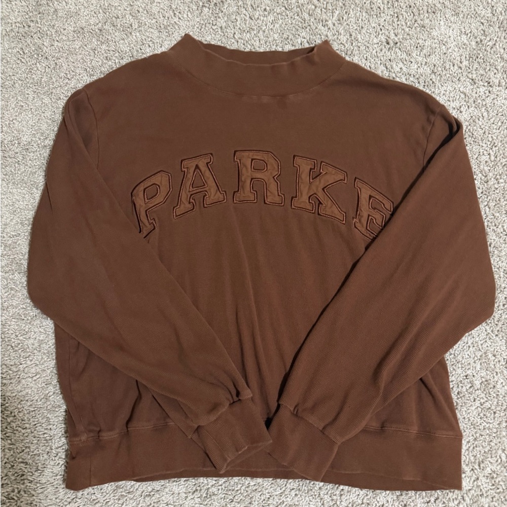 Parke Brown Mockneck
